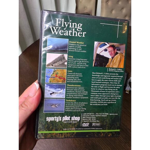 Sporty's Air Facts DVD - Flying Weather - Richard L. Collins VGC - Picture 3 of 11